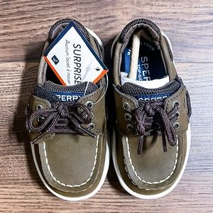 Sperry Convoy Jr. Infant/Toddler Shoes, Size 6M, Dark Brown NWT